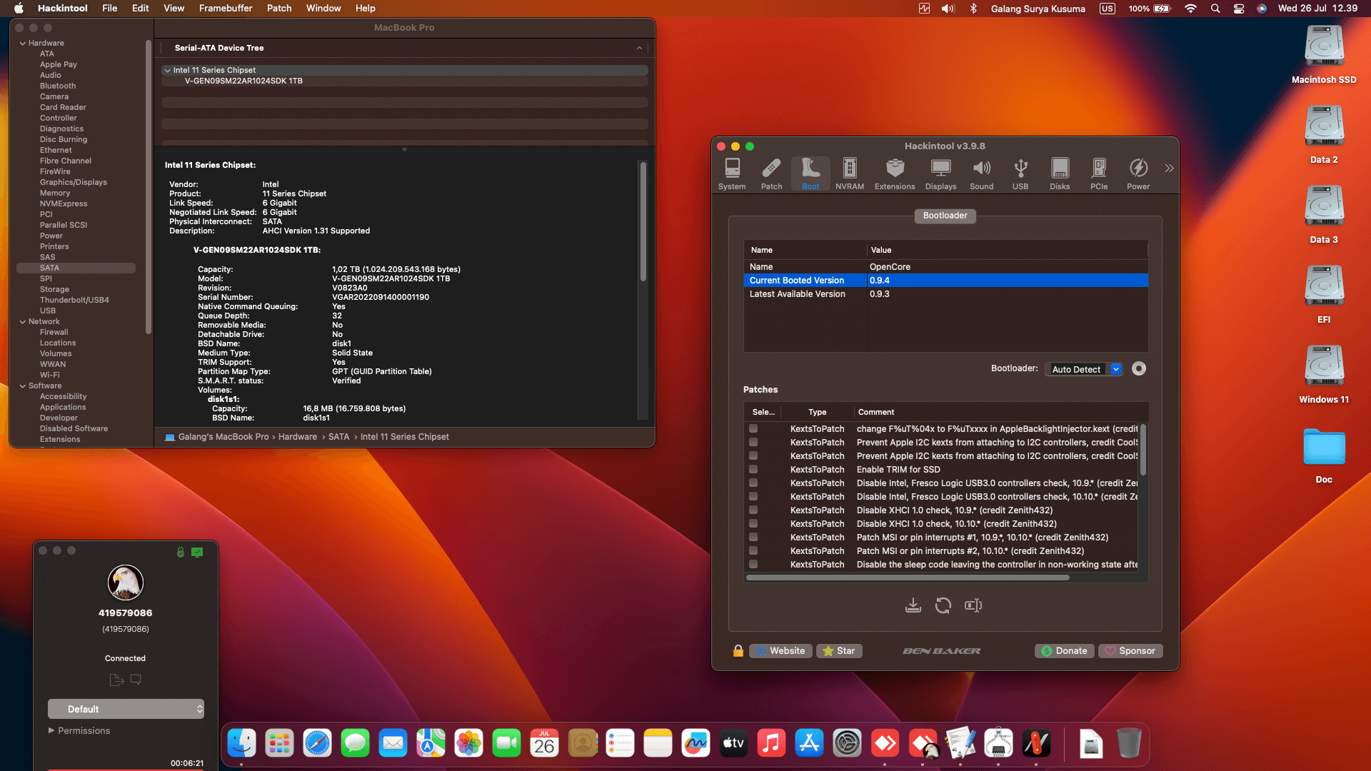 Asus ROG Strix III G531GD I505G3T 2nd [CoffeeLake   Intel UHD 630 + I2C]   OpenCore 1